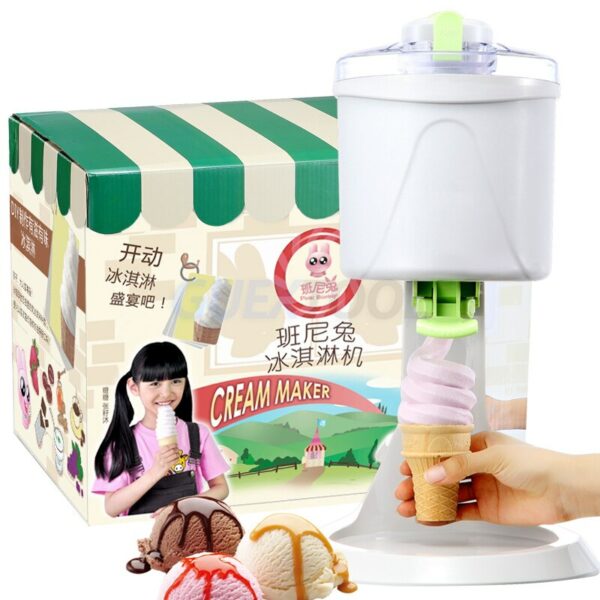 1L Desktop Ice Cream Machine Household Automatic Hard Cone Ice Cream Machine Large Capacity DIY Fruit Ice Cream Maker 6