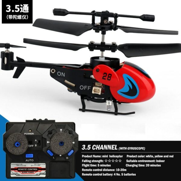 High quality 3.5-channel color mini remote control helicopter anti-collision and drop-resistant drone children's toy 6
