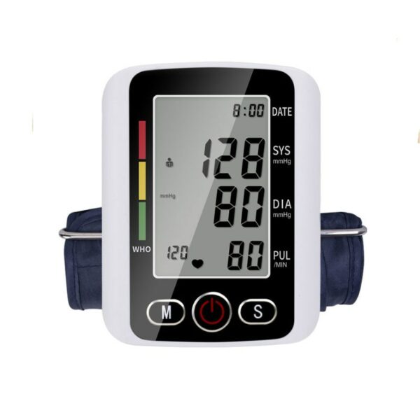 LCD Display Upper Arm Automatic Blood Pressure Monitor Wrist Sphygmomanometers BP Monitor Heart Rate Pulse meter 1