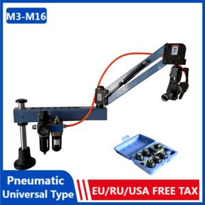 220V Newest CE M3-M16 CNC Universal Type Pneumatic Tapping Machine Air Tapper Tapping Tool Power Drilling Machine With Chucks 1