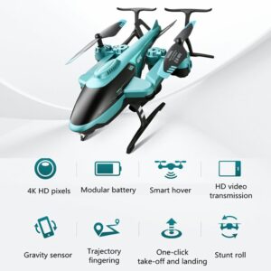 4DRC V10 2.4G 3.5CH 4K Cameras APP Altitude Hold Mini Drone One Button Take Off Alloy ABS RTF Aerial Quadcopter RC Helicopter 2