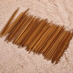 55Pcs/set 11 Sizes 13cm Double Pointed Needle Carbonized Bamboo Sweater Needle Knitting Needles Weave Knit Scarf  Sewing Tool 2