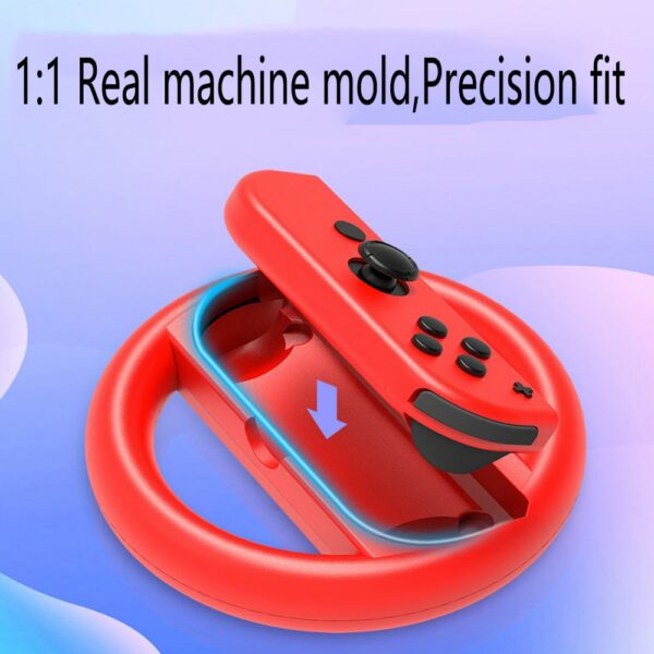 2Pcs Joy-Con Wheel For Nintendo Switch Racing Game Wheel Controller NS Joy-Con Grip Cart Holder Accessories 2