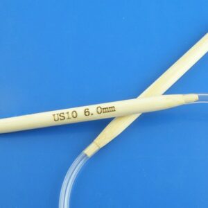 40/50/80cm Long Carbonized Bamboo Circular Knitting Needles Transparent Tube Crochet Hooks For Knitting Sweater Sewing Tools 2