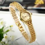 Women Bracelet Watch Mujer Golden Relojes Small Dial Quartz leisure Watch Popular Wristwatch Hour female ladies elegant watches 1