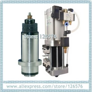 ATC Belt drive spindle motor 90mm BT30 6000RPM / 8000RPM 5 bearing machine milling tool spindle + Air cylinder 1