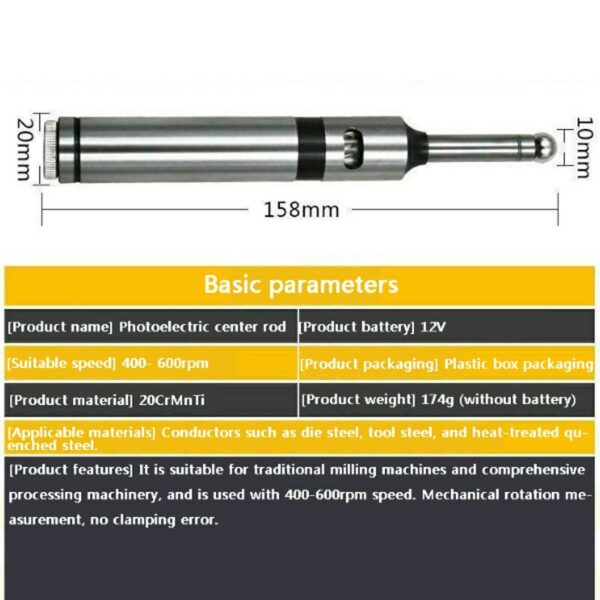 Edge Finder Mechanical Photoelectric Buzzer Precision Electronic Photoelectric Center Pole Edge Finder CNC Milling Machine XA 2