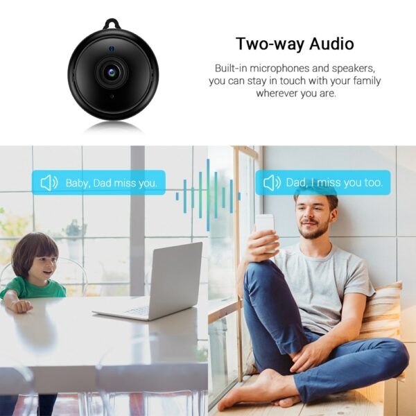 Mini Wifi IP Camera HD 1080P Wireless Indoor Camera Nightvision Two Way Audio Motion Detection Baby Monitor V380 5