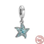 925 Silver Starfish Sea Turtle Seahorse Pendant Shell Dolphin Cute Beads Fit Original Pandora Charms Bracelet Women Fine Jewelry 2