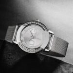 2020 European Fashion Pop Style Women For Watch Luxury Rhinestone Quartz Reloj Mujer Casual Golden Stainless Steel Clocks часы 3