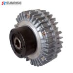 SUNRISE CE Qualified High quality magnetic particle clutch with hollow shaft 3