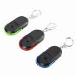 New Portable Size Keychain Old People Anti-Lost Alarm Key Finder Wireless Useful Whistle Sound LED Light Locator Finder Keychain 4