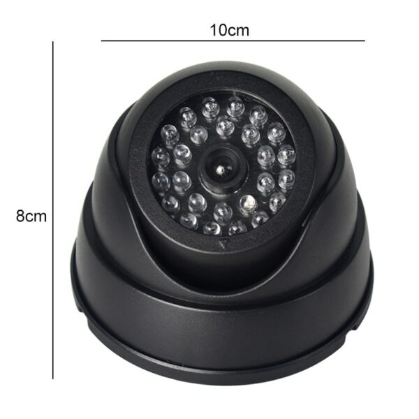 LED Light Fake Camera Black Outdoor CCTV Fake Simulation Dummy Camera Home Surveillance Security Dome Mini Camera Flashing 5