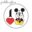 Disney Mickey Mouse Cute Cartoon 10pcs 12mm/18mm/20mm/25mm Round photo glass cabochon flat back Necklace Making findings 17