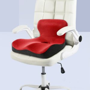 "L" Shape Memory Foam Orthopedic Cushion Comfort  Ergonomic Design Back Coccyx Pillow for Car Seat Office Chair Pain Relief 1