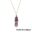 2022 Hexagonal Cylindrical Crystal Necklace Natural Stone Pendant Wire Wrap Stone Necklace for Women Men Fashion Jewelry 7