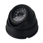 LED Light Fake Camera Black Outdoor CCTV Fake Simulation Dummy Camera Home Surveillance Security Dome Mini Camera Flashing 3