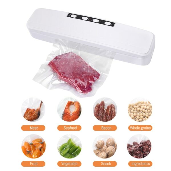 Best Food Electric Vacuum Sealer Machine Automatic Food Vacuum with 10pcs Food Saver Bags Household Packaging Machine EU Plug 2