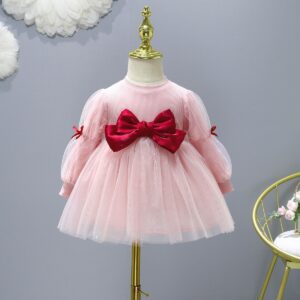 Baby Girls Dress Kids Clothes Princess Costume Cute Spring Autumn 1-7 Years Birthday Party Dresses For Girl Children's Clothing 1