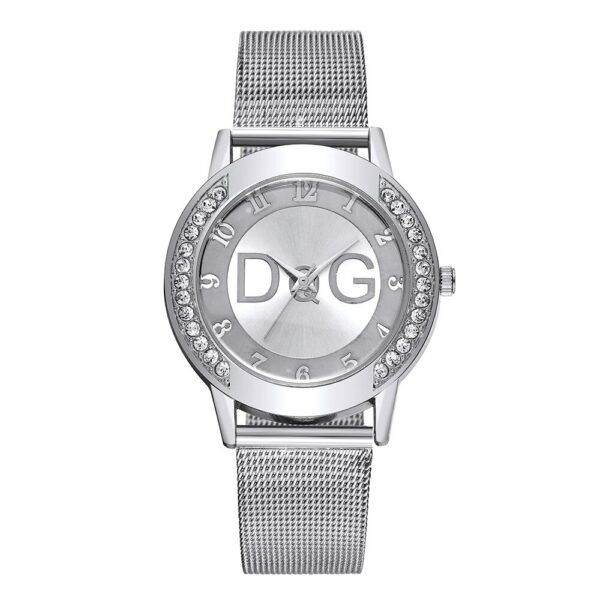 2020 European Fashion Pop Style Women For Watch Luxury Rhinestone Quartz Reloj Mujer Casual Golden Stainless Steel Clocks часы 6