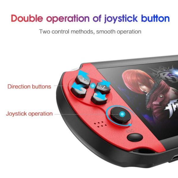 X1 4.3-inch Handheld Game Console Built-in 10000 Games Video Game Consoles 4.3-inch Classic Dual-Shake Consolas De Videojuegos 4