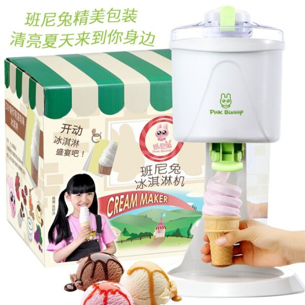 1L Desktop Ice Cream Machine Household Automatic Hard Cone Ice Cream Machine Large Capacity  DIY Fruit Ice Cream Maker BL-1000 6