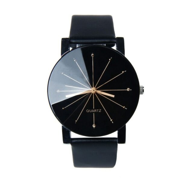 Couple Lover Watches Quartz Dial Clock PU Leather WristWatch Relojes Watch Women Men Fashion Luxury Relogio Feminino Saat 2