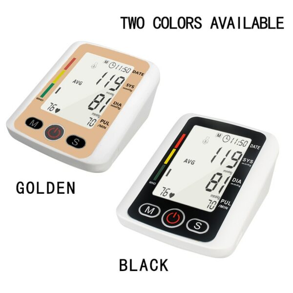 Portable  Blood Pressure Mechinne  Meter Heart Rate Pulse Tonometer Smart Voice Tonometer Health Care Home Sphygmomanometer 3