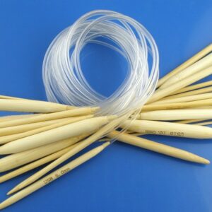 40/50/80cm Long Carbonized Bamboo Circular Knitting Needles Transparent Tube Crochet Hooks For Knitting Sweater Sewing Tools 1