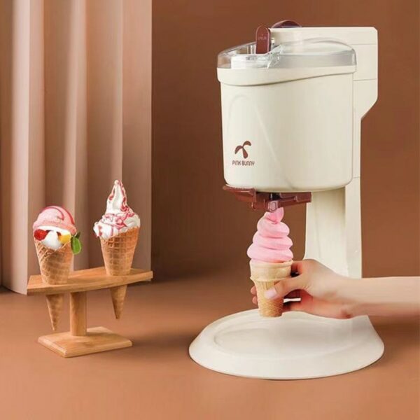 Ice Cream Maker Machine Home Children's Fruit Cone Automatic Homemade Small Soft Ice Cream Machine 2