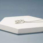 BOEYCJR 925 Silver D color Elegant 3 Moissanite  VVS Engagement Wedding Pendant Necklace for Women Anniversary Gift 4