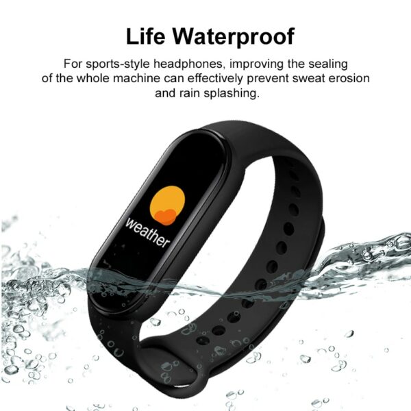 M6 Smart Band Bluetooth-compatible Fitness Tracker Sports Watch Heart Rate Monitor Blood Pressure Smart Bracelet for Android IOS 5