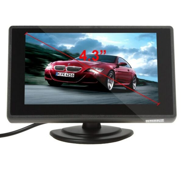 XYCING 4.3 Inch Color TFT LCD Car Rear View Monitor Car Backup Parking Monitor for Rear View Camera DVD VCD 2