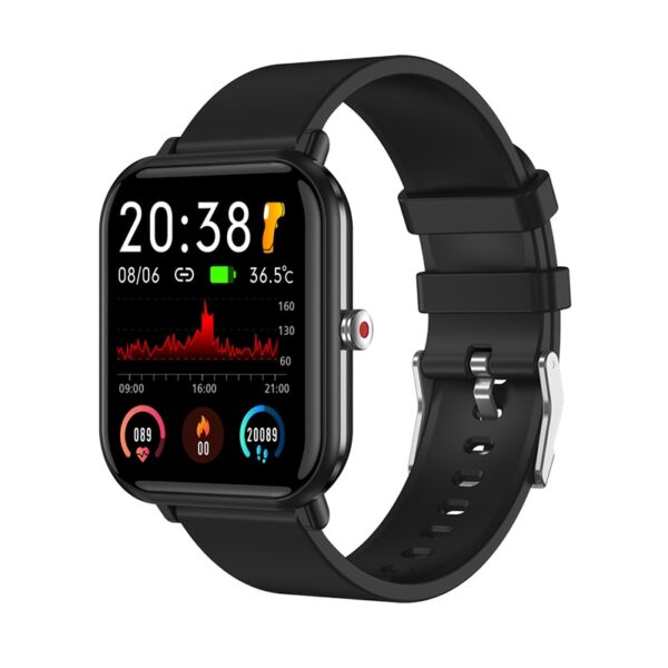 2021 Newest Smartwatch Body Temperature Detection Fitness Tracker Watches Bluetooth Weather Forecast IP68 Waterproof Smart Watch 1