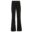 All-Match Women Fashion Elastic Waist Black Flared Pants Solid Color High Waist Wide Leg Trousers Casual Hipster Streetwear 7