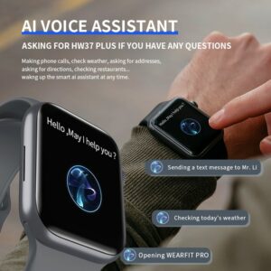 SmartWatch 7 Siri Smart Watch With NFC Men Women Voice Assistant HW37 Plus IP68 Blood Glucose PK P8 Plus Y20 HW22 IWO W37 Pro 2