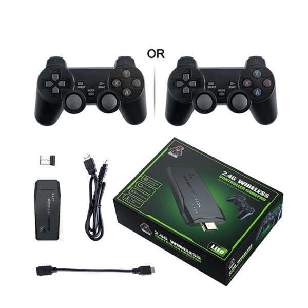 Video Game Consoles 4K HD 2.4G Wireless 10000 Games 64GB Retro Mini Classic Gaming Gamepads TV Family Controller For PS1/GBA/MD 6