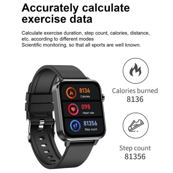 UGUMO Touch Screen thermometer Smart Watch ECG PPG blood pressure gauge watch Fitness bracelet munhequeira ppg body bracelet 3