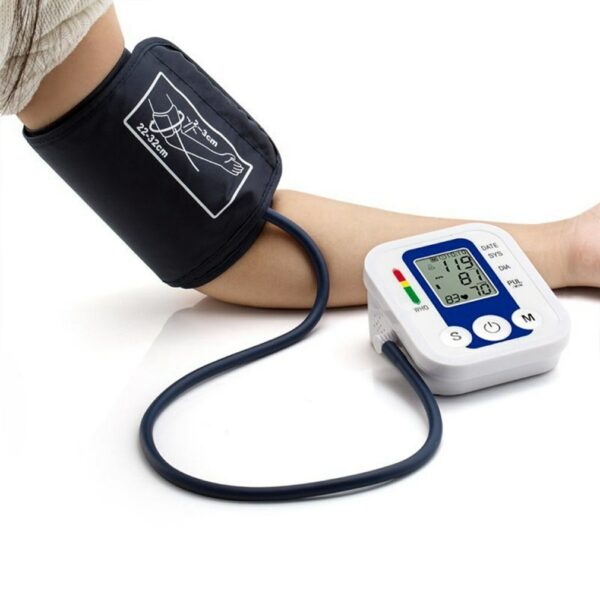 Arm Automatic Blood Pressure Monitor Medical BP Sphygmomanometer Pressure Meter Tonometer For Measuring Oxygen Saturation Meter 5