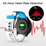 KUMI M1 Men Smart Watch Bluetooth Call Sport Fitness Heart Rate Blood Pressure Sleep Monitor IP67 Waterproof Women Smartwatch 3