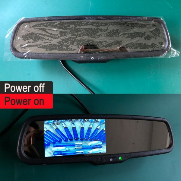 No.1 Bracket 4.3 inch Car HD Rearview Mirror Monitor Auto Brightenss Change LCD Auto Dimming Night Vision Reversing Camera 2