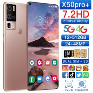 Global Version X50 8GB 256GB 5G Smartphone 5.8inch Smart Phone MTK 6763 8.0 Core 4G Network Mobile Phones Android 10. CellPhone 1