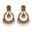 Women's Retro Big Gold Jhumka Earrings Indian Jewelry Classic White Beads Long Chain Tassel Dangle Earrings Hangers 8