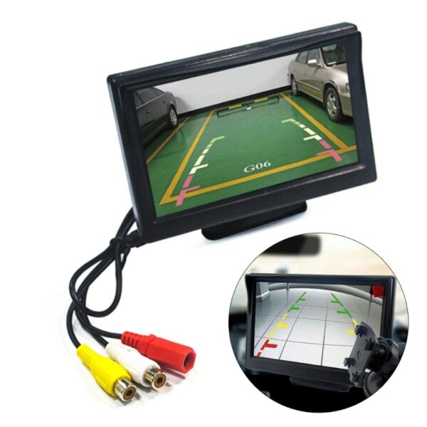 X7AE High Definition Monitor Display Car Rear View Camera Reverse LCD Screen Car Reversing Parking Backup Image Camera 3