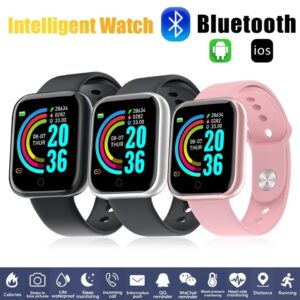 Y68 Pro Smart Watch Bluetooth Fitness Tracker Sport Heart Rate Monitor Blood Waterproof Women Color Bracelet D20 for Android IOS 1