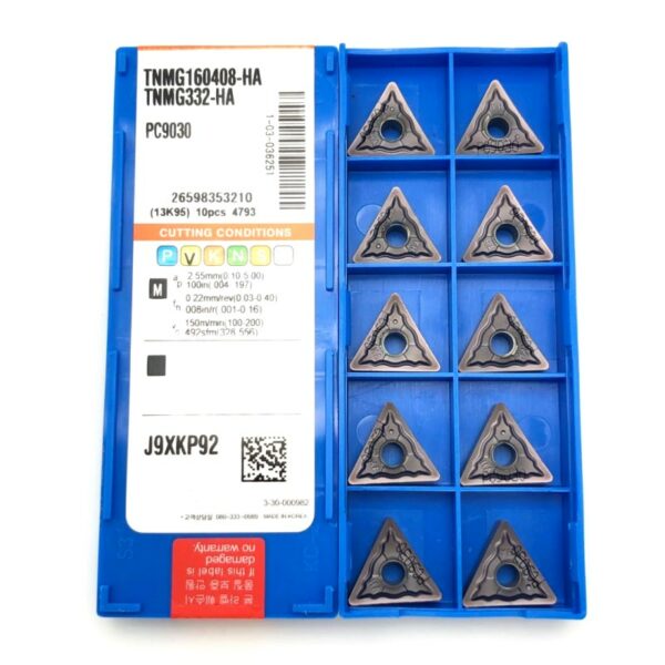 TNMG160408 TNMG160404 HA PC9030 triangle indexable carbide inserts high quality metal turning tools lathe tools turning tools 4