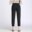 New Women Casual Harajuku Spring Summer Plus Size Trousers Solid Elastic Waist Cotton Linen Pants Ankle Length Harem Pants 9