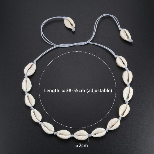 Hot European Style Natural White SeaShell Bracelet Necklace Hand-woven Women Jewelry Creative Conch Shells Accessories Wholesale 6