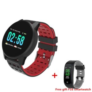 W1 Sport Smart Watch Blood Pressure Fitness Tracker Sleep Monitor Call Reminder Smart Bracelet Men Fashion Watch Gifts VS A6 M20 1