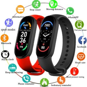 M6 Smart Watch Men Women Heart Rate Monitor Bluetooth Sports Smartwatch Waterproof M6 Watch for Apple Watch Huawei Xiaomi 1